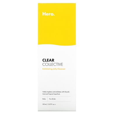 Hero Cosmetics, Clear Collective, отшелушивающее очищающее желе, 150 мл (5,07 жидк. Унции) купить в Киеве и Украине