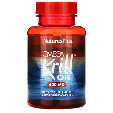 Омега з масла криля Nature's Plus (Omega Krill Oil) 600 мг 60 капсул