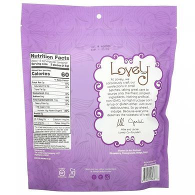 Lovely Candy, Органические леденцы, фруктовое ассорти, 40 штук в индивидуальной упаковке купить в Киеве и Украине