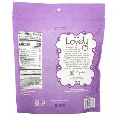 Lovely Candy, Органические леденцы, фруктовое ассорти, 40 штук в индивидуальной упаковке купить в Киеве и Украине