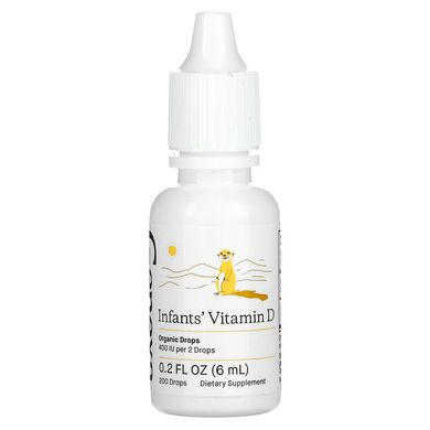Вітамін Д3 для немовлят, для дітей від народження, органічний ванільний ароматизатор, Vitamin D3 Drops, Genexa, 400 МО, 3 мл