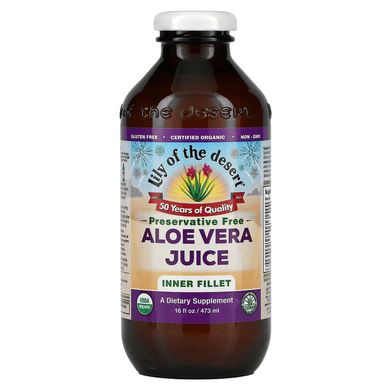 Органічний сік алое вера з м'якоті Lily of the Desert (Organic Aloe Vera Juice Inner Fillet) 473 мл