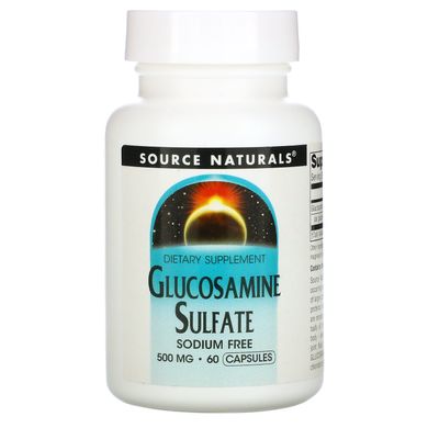 Глюкозамін сульфат Source Naturals (Glucosamine Sulfate) 500 мг 60 капсул