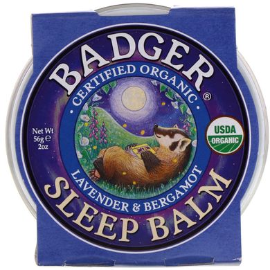 Бальзам для сна лаванда и бергамот органический Badger Company (Sleep Balm) 56 г купить в Киеве и Украине