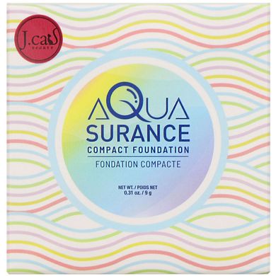 Компактная тональная основа Aquasurance, оттенок ACF104 мягкий загорелый, J.Cat Beauty, 9 г купить в Киеве и Украине