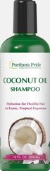 Кокосова олія шампунь, Coconut Oil Shampoo, Puritan's Pride, 355 мл