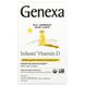 Genexa, Витамин D3 для младенцев, для детей с рождения, органический ванильный ароматизатор, 400 МЕ, 3 мл (0.10 жидк. унций) фото