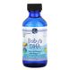 ДГК для детей с витамином Д, Baby's DHA Liquid, Nordic Naturals, 3, 2 жидких унций (60 мл) фото