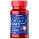 Омега-3 риб'ячий жир, Omega 3 Fish Oil 360 мг Active Omega-3 Trial Size, Puritan's Pride, 1200 мг, 30 капсул фото