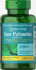 Со Пальметто стандартизований екстракт, Saw Palmetto Standardized Extract, Puritan's Pride, 320 мгГ, 120 капсул