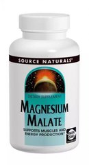 Магній + яблучна кислота Source Naturals (Magnesium Malate) 625 мг 100 капсул