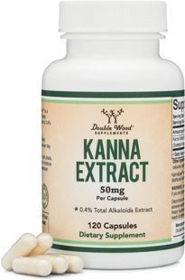 Канна экстракт поддержка настроения и расслабления Double Wood (Kanna Supplement) 50 мг 120 капсул купить в Киеве и Украине