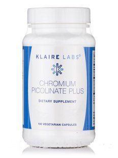 Хром Пиколинат Klaire Labs (Chromium Picolinate Plus) 100 вегетарианских капсул купить в Киеве и Украине