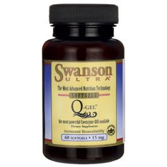 Q-Гель, Q-Gel, Swanson, 15 мг, 60 капсул