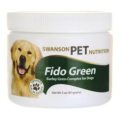 Ячмінний трав'яний комплекс для собак, Fido Green Barley Grass Complex for Dogs, Swanson, 85 г