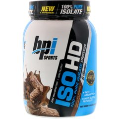 ISO HD 100% -ний чистий ізолят білка, шоколадний Брауні, BPI Sports, 736 г