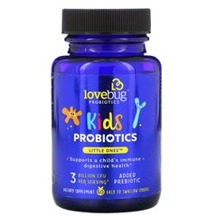 LoveBug Probiotics, Little Ones, пробіотики для дітей, 3 млрд КУО, 60 кульок, які легко ковтати