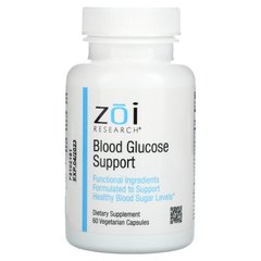 Підтримка рівня глюкози в крові, ZOI Research, 60 вегетаріанських капсул