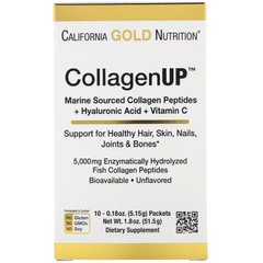 Коллаген без ароматизаторов California Gold Nutrition (CollagenUp Unflavored) 10 пакетиков по 5,16 г купить в Киеве и Украине
