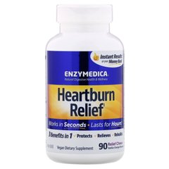 Засіб від печії смак ванілі-апельсина Enzymedica (Heartburn Relief) 90 жувальних таблеток