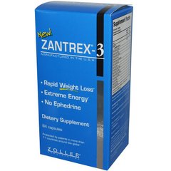 Zantrex Blue, швидка втрата ваги, Zantrex, 84 капсули