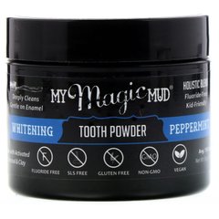Відбілюючий зубний порошок, м'ята, My Magic Mud, 1,06 унції (30 г)