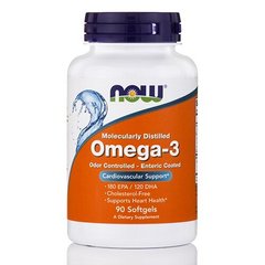 Омега-3 Now Foods (Omega-3) 90 гелевых мини-капсул купить в Киеве и Украине