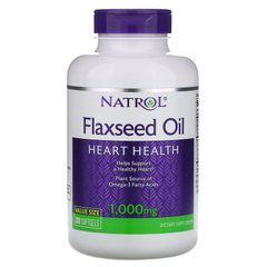 Лляна олія Natrol (Flaxseed oil) 1000 мг 200 капсул