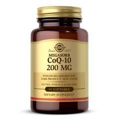 Коензим Q10 Solgar (CoQ10) 200 мг 60 гелевих капсул