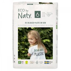 Органічні одноразові підгузники, 16 кг +, ECO BY NATY, 17 шт