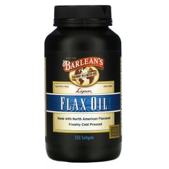 Льняное масло Barlean's (Flax Oil) 250 капсул купить в Киеве и Украине