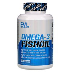 Омега-3 риб'ячий жир, потрійна сила, EVLution Nutrition, 120 гелевих капсул
