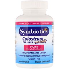 Колострум Symbiotics (Colostrum One Daily) 500 мг 60 вегетаріанських капсул