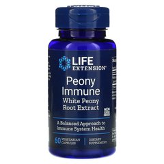 Екстракт білого кореня півонії для імунітету, Peony Immune, Life Extension, 60 вегетаріанських капсул