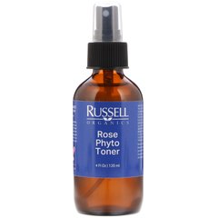 Роза Фіто Тонер, Rose Phyto Toner, Russell Organics, 120 мл