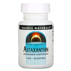 Астаксантин Source Naturals (Astaxanthin) 30 капсул купить в Киеве и Украине
