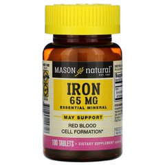 Железо Mason Natural (Iron) 65 мг 100 таблеток купить в Киеве и Украине