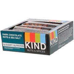 Батончики с темным шоколадом орехами и морской солью KIND Bars 12 бат. купить в Киеве и Украине