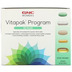 GNC, Vitapak, жіноча програма для всього тіла, 50 пакетиків