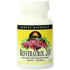 Ресвератрол Source Naturals (Resveratrol) 200 мг 30 таблеток купить в Киеве и Украине