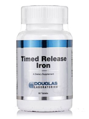Залізо Douglas Laboratories (Timed Release Iron) 90 таблеток