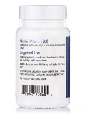 Ніацин, Вітамін B3, Niacin Vitamin B3, Allergy Research Group, 90 вегетаріанських капсул