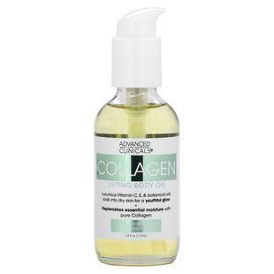 Advanced Clinicals, Collagen, олія-ліфтинг для тіла, 112 мл (3,8 рідк. унції)