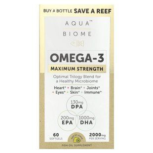Риб'ячий жир максимальна сила Enzymedica (Fish oil maximum strenght) 60 капсул