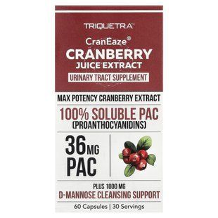 Triquetra Health, CranEaze&reg;, экстракт клюквенного сока, 60 капсул купить в Киеве и Украине
