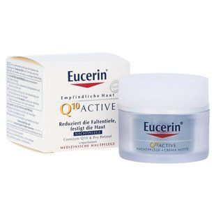 Крем для лица ночной, Q10 Active Night Care, Eucerin, 50 мл купить в Киеве и Украине