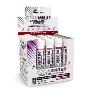 OLIMP, Chela-Mag B6 Skurcz Shot Sport Edition, 20 x 25 ml, cherry купить в Киеве и Украине