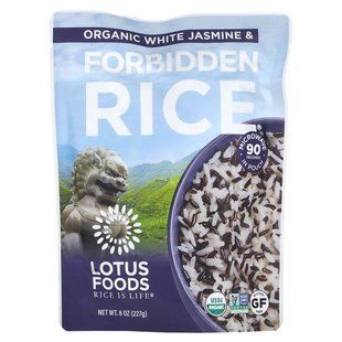 Lotus Foods, Organic White Jasmine & Forbidden Rice, 8 oz (227 g) купить в Киеве и Украине