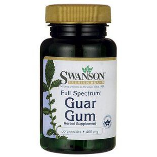 Гуаровая камедь Swanson (Full Spectrum Guar Gum) 400 мг 60 капсул купить в Киеве и Украине