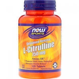 Цитруллин Now Foods (L-Citrulline) 750 мг 120 таблеток купить в Киеве и Украине